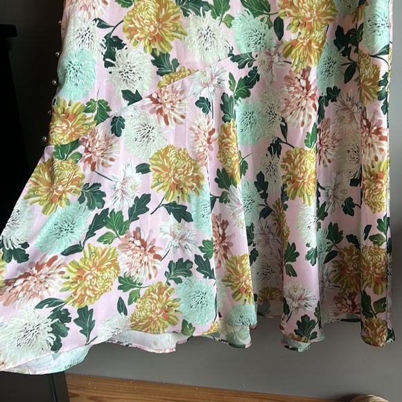 Sam Edelman Floral Midi Dress in Pink Multi size 8 great condition - Picture 7 of 15